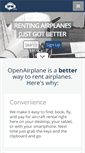 Mobile Screenshot of openairplane.com